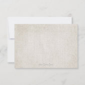Cross-Stitch Antiek Wedding RSVP-kaart RSVP Kaartje (Achterkant)
