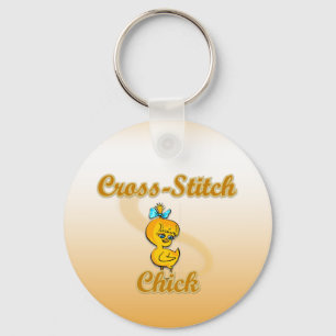 Cross-Stitch Chick Sleutelhanger
