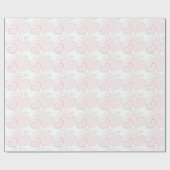 Cross-stitch Hearts Sweetheart Wrapping Paper Cadeaupapier (Vlak)