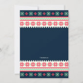 Cross-Stitch Holiday Uitnodiging (Achterkant)