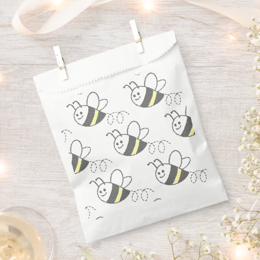 Cross Stitch Pattern Print Schattige Bee Baby show Bedankzakje (Geknipt)