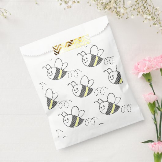 Cross Stitch Pattern Print Schattige Bee Baby show Bedankzakje (Gezegeld)