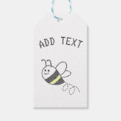 Cross Stitch Pattern Print Schattige Bee Baby show Cadeaulabel (Voorkant)