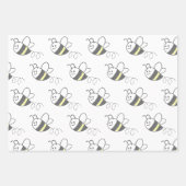 Cross Stitch Pattern Print Schattige Bee Baby show Inpakpapier Vel (Voorkant 2)