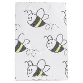 Cross Stitch Pattern Print Schattige Bee Baby show Medium Cadeauzakje (Voorkant)