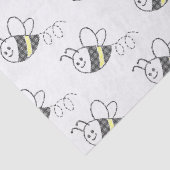 Cross Stitch Pattern Print Schattige Bee Baby show Tissuepapier (Detail)