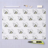 Cross Stitch Pattern Print Schattige Bee Baby show Tissuepapier (Craft)