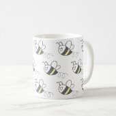 Cross Stitch Pattern Print Schattigee bij Koffiemok (Voorkant rechts)