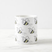 Cross Stitch Pattern Print Schattigee bij Koffiemok (Center)