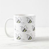 Cross Stitch Pattern Print Schattigee bij Koffiemok (Links)