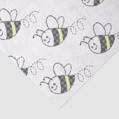 Cross Stitch Pattern Print Schattigee bij Tissuepapier (Detail)