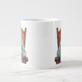 Cross Stitch Woman Design- Craft Lover Grote Koffiekop (Voorkant)