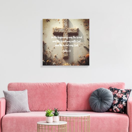 Cross Stretched Canvas afdrukken (Insitu (Woonkamer))