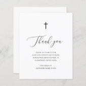 Cross Sympathie Begrafenis Begroting Dank je credi (Voorkant / Achterkant)