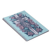 cross tattoo flower 20 notitieboek (Rechterzijde)