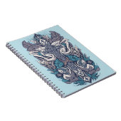 cross tattoo flower 25 notitieboek (Rechterzijde)