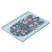 cross tattoo flower 25 notitieboek (Linkerzijde)