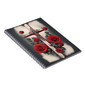 cross tattoo flower 4 notitieboek (Rechterzijde)