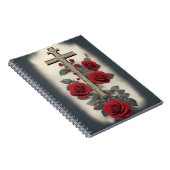 cross tattoo flower 5 notitieboek (Rechterzijde)