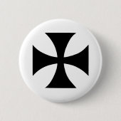 Cross Templar Ronde Button 5,7 Cm (Voorkant)