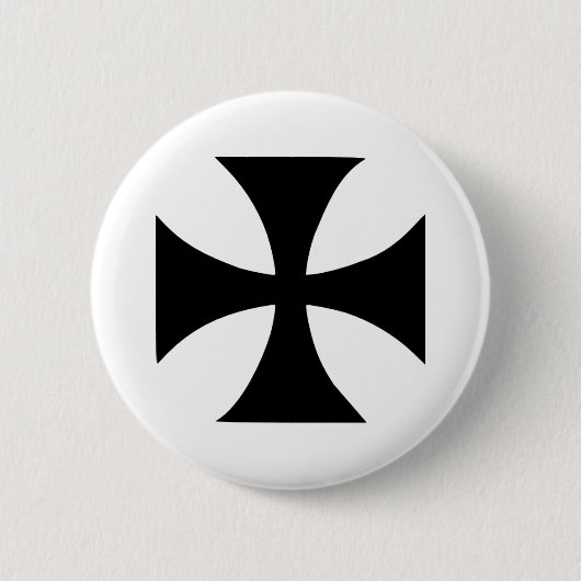 Cross Templar Ronde Button 5,7 Cm (Voorkant)