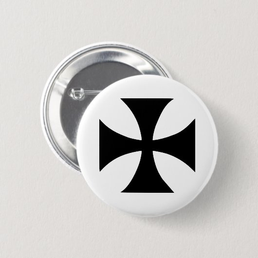 Cross Templar Ronde Button 5,7 Cm (Voorkant /achterkant)