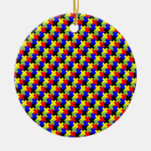 Cross - Tetris - Retro Keramisch Ornament (Voorkant)