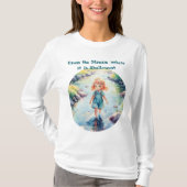 Cross the Stream Where Quote Cute T-Shirt  (Voorkant)