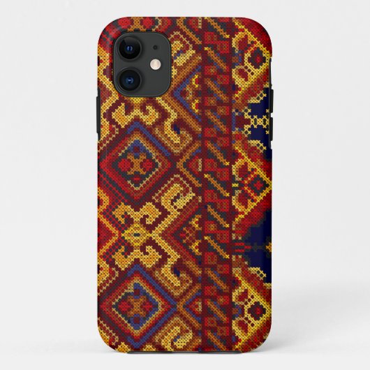 Cross-titch Pattern iPhone 5 ID Hoesje (Achterkant)
