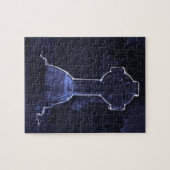 Cross Tombstone Legpuzzel (Horizontaal)