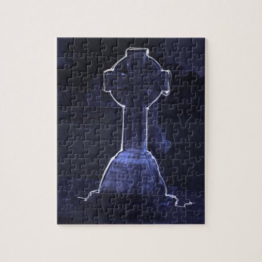 Cross Tombstone Legpuzzel (Verticaal)