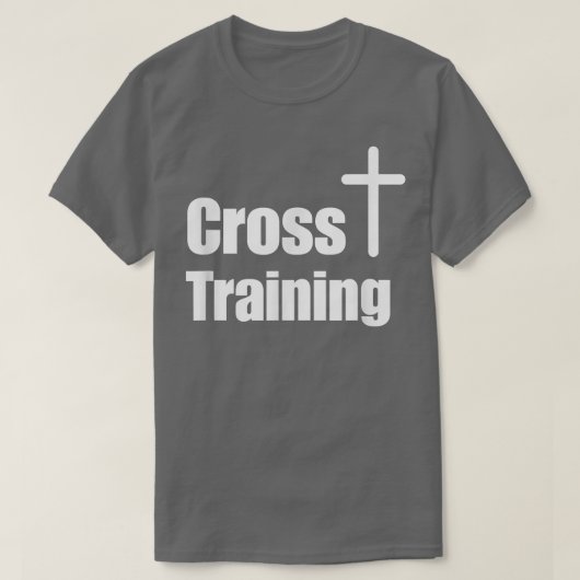 Cross Training Christian T-Shirt  Faith Workout Mo (Design voorkant)