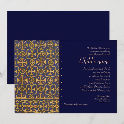 Cross Vestation Kaart (Voorkant / Achterkant)