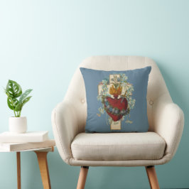 Cross Virgin Mary Immaculate Heart Religieuze Koff Kussen