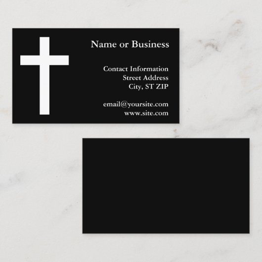 Cross Visitekaartje (Voorkant / Achterkant)