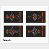 Cross/Warrior...MS Rechthoekige Sticker (Vel)