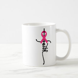 Cross Warrior Survivor Pink Ribbon borstkanker 2 Koffiemok