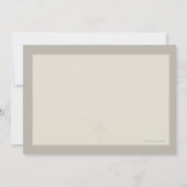 Cross Watermark Religieuze Dank je Notecard Bedankkaart (Achterkant)
