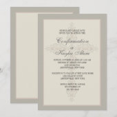 Cross Watermark Religieuze uitnodiging (Voorkant / Achterkant)