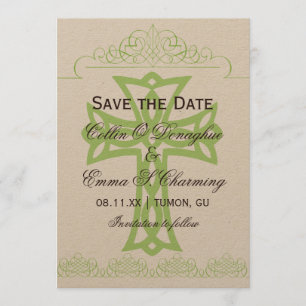 Cross Weddenschap Opslaan datumkaarten Save The Date