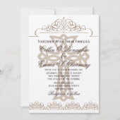 Cross Wedding Invitaties Kaart (Voorkant)