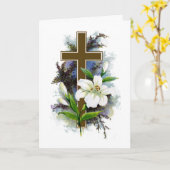 cross-Wenskaart Kaart (Gele Bloem)