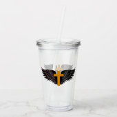 Cross Wing Acryl Drinkbeker (Achterkant)