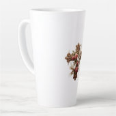 Cross with Doves - Christian Faith Inspiron D Latte Mok (Linkerhoek)