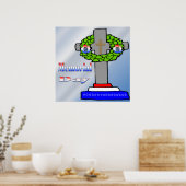 Cross & Wreated - Memorial Day Poster (Keuken)