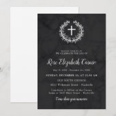 Cross & Wreath - Viering van het leven Kaart (Voorkant / Achterkant)