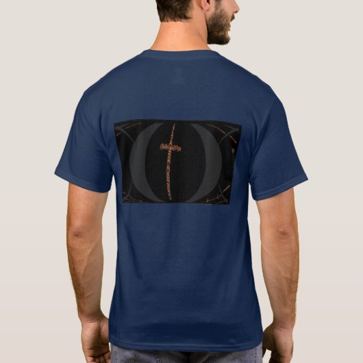 Cross Zwart en Grijs T-shirt (Achterkant)