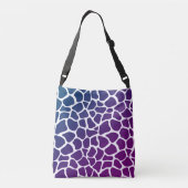 Crossbody Bag - Animal Print Giraffe Paars Tas (Achterkant)