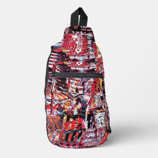 Crossbody Bag – Fragmented Pulse Sling Bag (Voorkant)