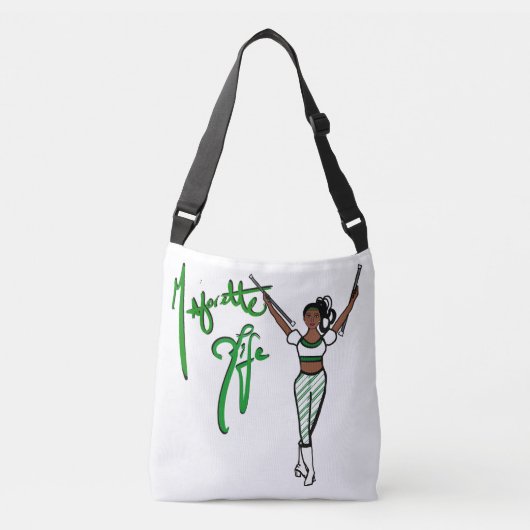 Crossbody Bag Green Stripe Tas (Voorkant)